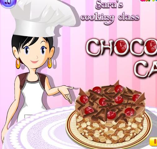 sara cooking class chocolate cake recipe game online